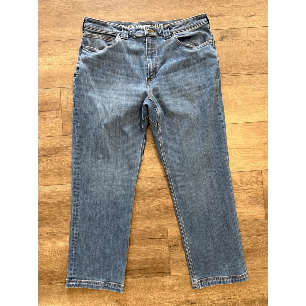 Duluth Trading Co Ballroom Double Flex Relaxed Fit Jeans 38x30 (actual 38 x 29)